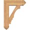 Ekena Millwork Balboa Arts and Crafts Smooth Bracket w/ Offset Brace, Western Red Cedar, 7 1/2"W x 24"D x 32"H BKT0806X24X32BOA03SWR - alternate 3